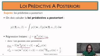 Apprentissage automatique 104  Apprentissage bayésien  loi prédictive a posteriori [upl. by Manbahs]