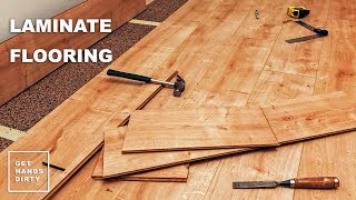 Laminate Flooring Installation  Tiny Apartment Build  Ep2 [upl. by Lemahs]