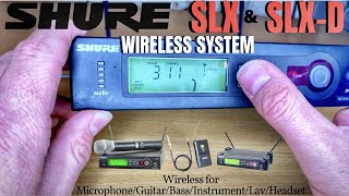 Shure SLX amp SLXD Wireless System  DemoOverviewSetupGuide [upl. by Ahselef]