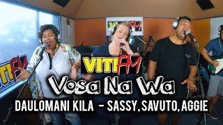 DAULOMANI KILA LIVE  SASSY SAVUTO AGGIE VitiFM Vosa Na Wa [upl. by Yolane]