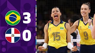 BRASIL x REPÚBLICA DOMINICANA  VOLEI FEMININO  QUARTAS DE FINAL  JOGOS OLÍMPICOS 2024 [upl. by Elatnahs123]