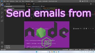 How to send an email with Nodejs from your gmail account [upl. by Hastings]