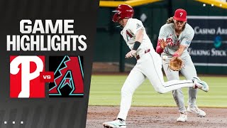 Phillies vs Dbacks Game Highlights 81124  MLB Highlights [upl. by Dnalkrik]