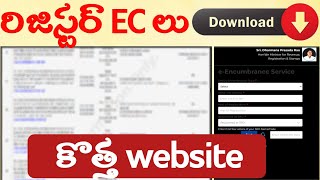 IGRS  EC download New Process  Register dept Encumbrance Certificate [upl. by Jit]