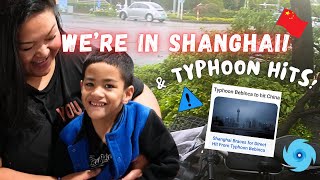 🇨🇳 Were in SHANGHAI amp Typhoon Bebinca hits CHINA 📍✈️ [upl. by Ennoitna545]