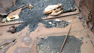 NS yard Old 1960s steam shovel coal loader abandoned by railroad [upl. by Edme848]