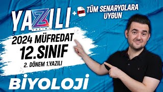 12Sınıf Biyoloji 2Dönem 1Yazılı  20232024 Örnek Sınav [upl. by Ranson133]