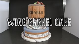 Wine Barrel Cake Timelapse [upl. by Aserehs977]