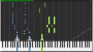 Synthesia Sora no Otoshimono  Fallen Down Piano Tutorial [upl. by Tobit]