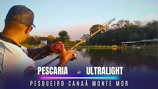 Pescaria de Ultralight Só começar a esquentar que eles aparecem Pesqueiro Canaã Monte MorSP [upl. by Blood7]