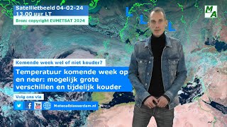 Temperatuurverwachting komende week mogelijk grote verschillen en na dinsdag tijdelijk kouder [upl. by Anneg46]