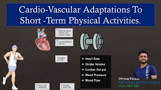 demo E2 Cardiovascular Adaptation to Short term amp Long term Physical Activity Cardiac Output  BP [upl. by Otilegna]