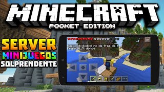 SERVER PARA MINECRAFT PE 0152  SUPER MEGA MINIJUEGOS [upl. by Yrreg547]