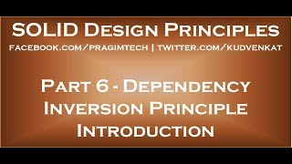 Dependency Inversion Principle Introduction [upl. by Seniag]