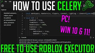 CELERY ROBLOX EXPLOITEXECUTOR  HOW TO DOWNLOAD INSTALL AND EXECUTE SCRIPTS ON YOUR PC JULY 2024 [upl. by Uba]