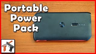 Portable Cell Phone Charger Motorola Power Pack Slim 2000  4000 Review and Overview [upl. by Ecirad]