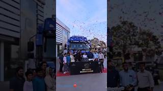 New Bharatbenz Trailer delivery truck entry in kerala Bs6 💙 [upl. by Thaddaus382]