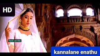 Kannalane Karaoke  Lyrics  Bombay  AR Rahman  HD 1080P [upl. by Alyacim51]