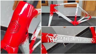 Custom Paint Polygon Strattos S7 Pearl White Red Explotion [upl. by Shannah]