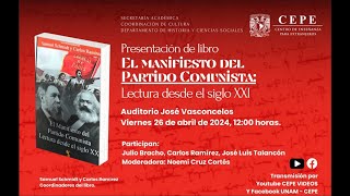 Presentación de libro EL MANIFIESTO DEL PARTIDO COMUNISTA Lectura desde el siglo XXI [upl. by Garland]