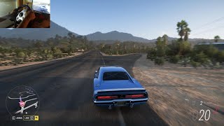 DODGE CHARGER 1969 HP 800  FORZA HORIZON 5  STEERING WHEEL GAMEPLAY [upl. by Wash]