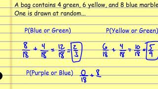 Probability of Mutually Exclusive and Inclusive Events [upl. by Chick]