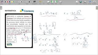 FUNÇÕES DO 2º GRAU  LISTA 3  CONCURSO CORREIOS 2024  MATEMÁTICA BÁSICA  BANCA IBFC [upl. by Anigroeg]