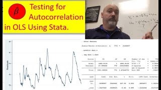 Stata Tutorial Testing for Autocorrelation Pt 1 [upl. by Arten]