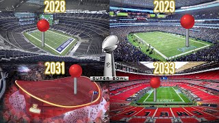 Predicting the next 10 Super Bowl NFL Stadium Locations 20252035 [upl. by Nnayram]