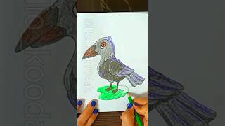 HOW TO DRAW a 🐦‍⬛ CROW  HOW TO DRAW BIRDS  DRAWING LESSON  EASY DRAWING  How to draw a RAVEN [upl. by Loseff]