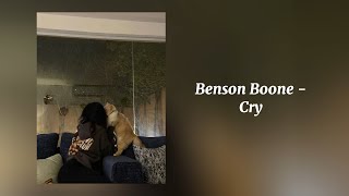 Cry  Benson Boone Sped Up [upl. by Josee]