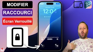 Comment Modifier les Raccourcis de lÉcran Verrouillé  iPhone  iPad  iOS 18 [upl. by Eerihs363]