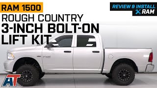 20122018 RAM 1500 Rough Country 3Inch BoltOn Suspension with Lifted N3 Struts Review amp Install [upl. by Spevek214]