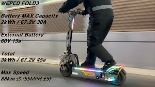 Electric Scooter WEPED FOLD3 Review [upl. by Sissel]