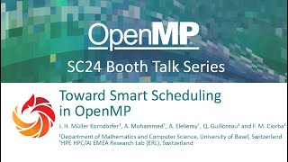 Toward Smart Scheduling in OpenMP [upl. by Pinzler]