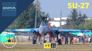 Su27  dynamic display  Air Show Radom 2013 [upl. by Cianca]