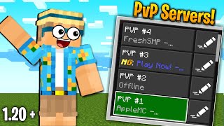 Best Minecraft PvP Servers For Minecraft PEJava  120 Minecraft PvP Servers [upl. by Ahsital]