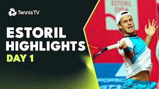 Baez Battles Albot Schwartzman Fognini Feature  Estoril 2023 Highlights Day 1 [upl. by Anaihk]