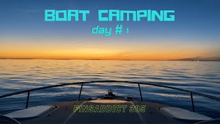 Boat Camping in a HydraSports 3300 VX  Day 1 [upl. by Aspia737]