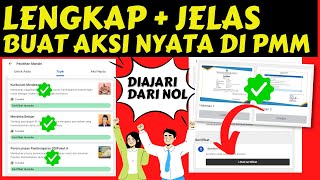 TERLENGKAP Cara Membuat Aksi nyata di PMM sampai dapat sertifikat  Topik Merdeka Belajar  Canva [upl. by Auria256]