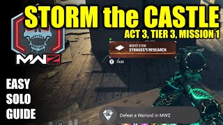 COD MW3 Zombies Storm the Castle Solo mission guide Act 3 Tier 3 Mission 1 [upl. by Orrocos514]