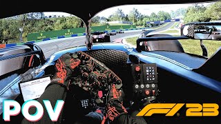 F1 23 Looks Absolutely STUNNING on Triple Screens  Fanatec CSL DD [upl. by Anatol]