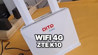 Dito WIFI 4G Prepaid ZTE K10 Model Unboxing [upl. by Anyala]