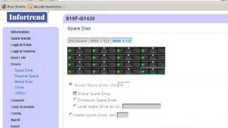 Infortrend RAID System  Einrichtung und Überwachung einer Hot Spare Platte [upl. by Elon51]