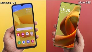 Moto G85 vs Samsung F35  KAUN SA LE 🤔  Samsung F34 vs Moto G85  Tech Vij [upl. by Phedra432]