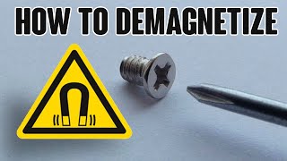 🛠💡 DIY How To Demagnetize screwdrivers tweezers drills bits or watches Quickly and effectively [upl. by Felita]