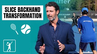 Best Slice Backhand Tip From Patrick Mouratoglou [upl. by Googins]