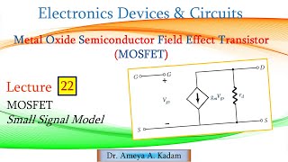 Lect 22 MOSFET Small Signal Model [upl. by Eirased]