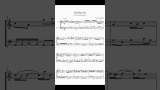 Badinerie by Bach for Flute and Bassoon  Sheet Music [upl. by Sidnak]