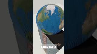 Big and Small Earths Drop On Building [upl. by Stark]